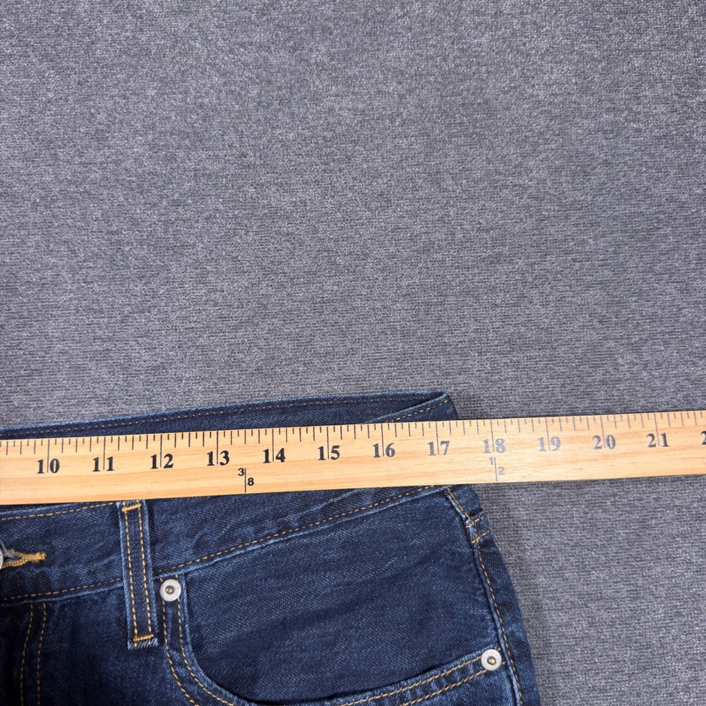Levi's Middy Straight Jeans Women 31 Blue Mid Rise Denim Pants 100% Cotton Mom - Picture 5 of 9